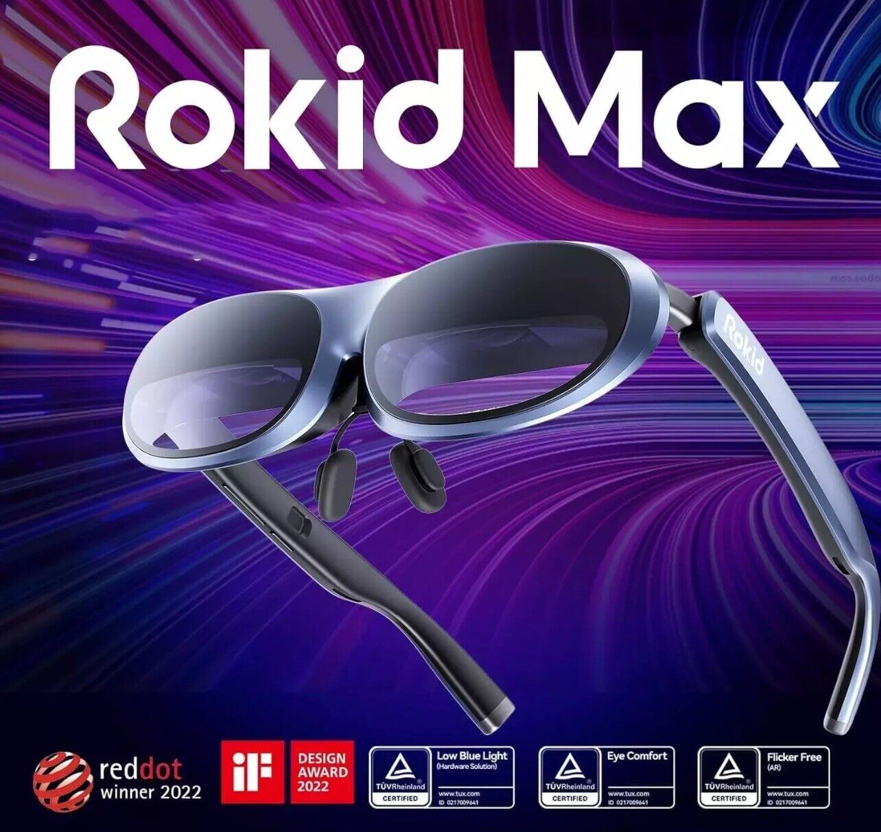 Rokid Max Smart AR Glasses with 360° Display
