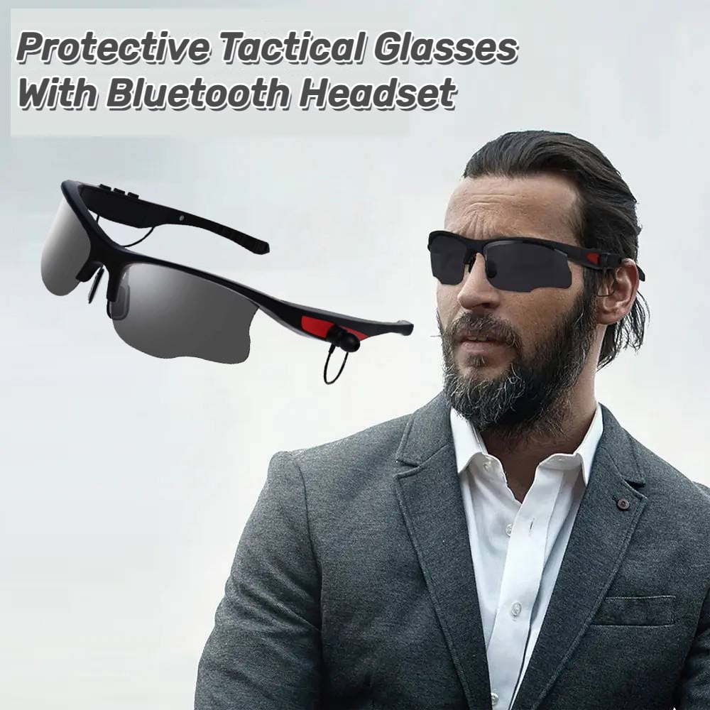 Sevenlady Bluetooth Sports Sunglasses with Built-In Headphones