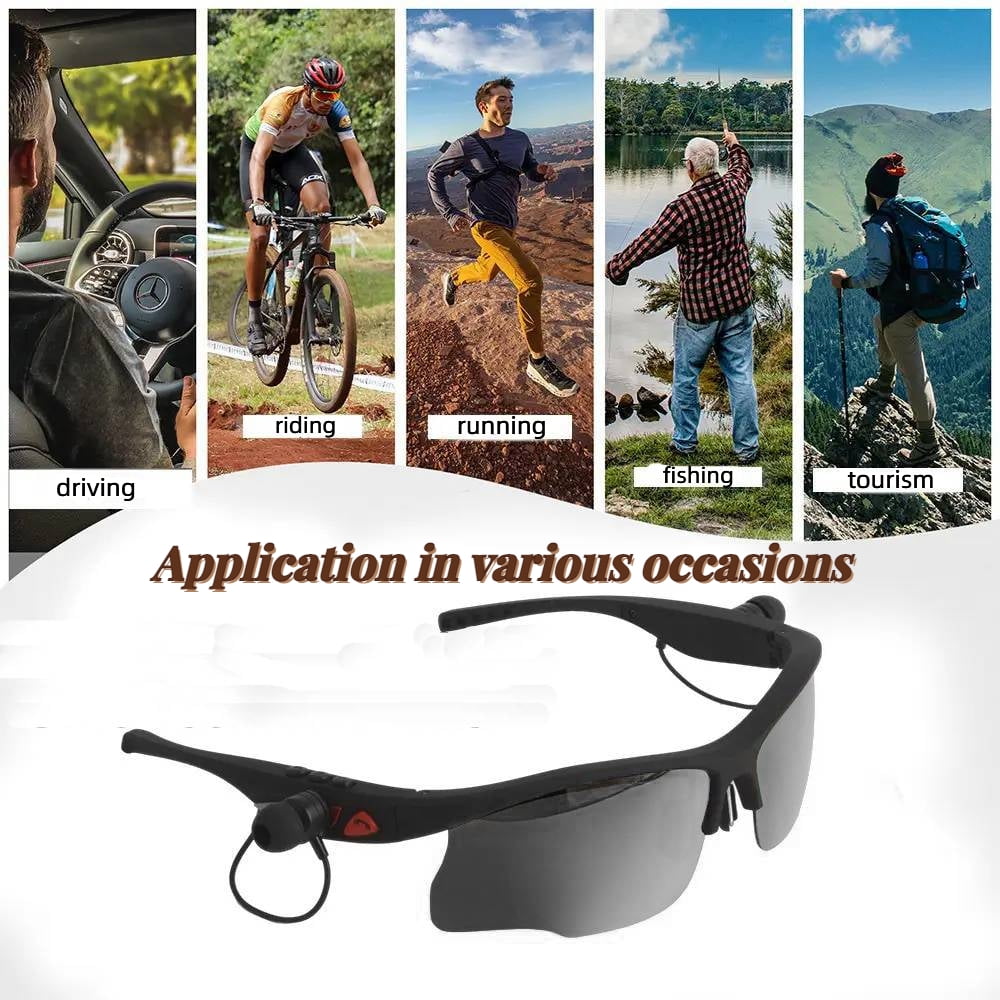 Sevenlady Bluetooth Sports Sunglasses with Built-In Headphones
