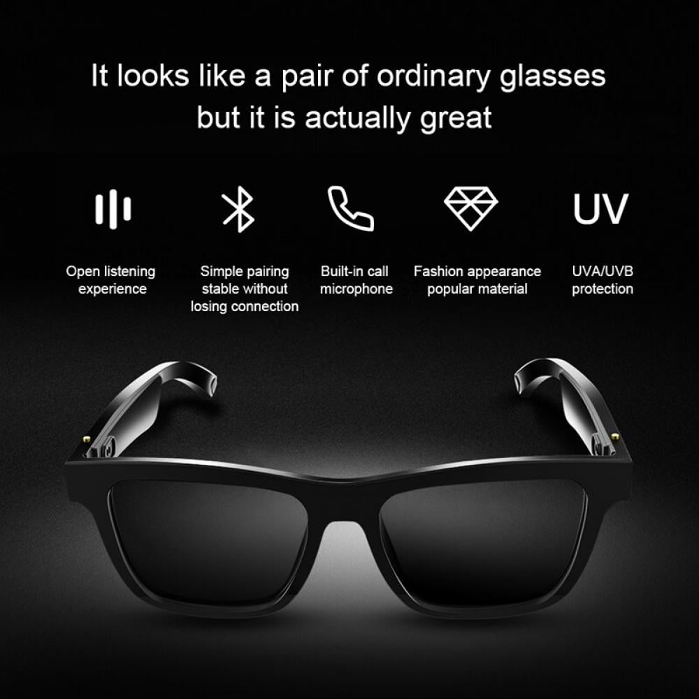 Bluetooth Smart Glasses with 1080P Camera & GPS