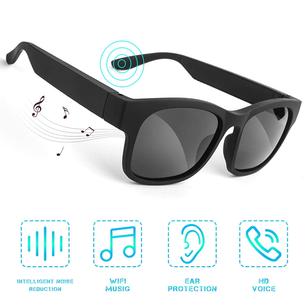MesaSe Wireless Bluetooth Smart Glasses - Black