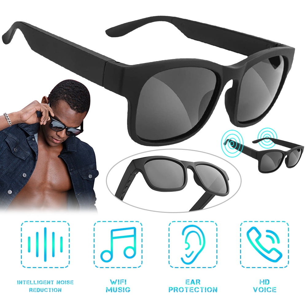 MesaSe Wireless Bluetooth Smart Glasses - Black