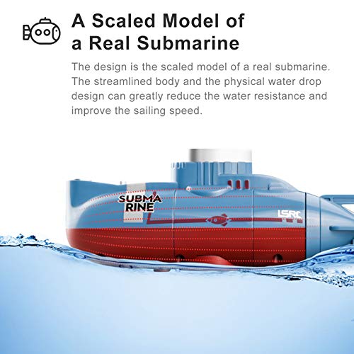 GoolRC Mini Waterproof RC Submarine for Kids