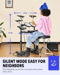 Donner DED-100 Mesh Pad Drum Kit + Throne
