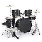 5-Piece Adult Drum Set with Full-Size Drums