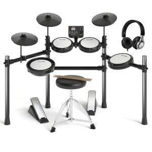 AODSK Electric Drum Kit - Beginner-friendly, 15 Kits, 195 Sounds