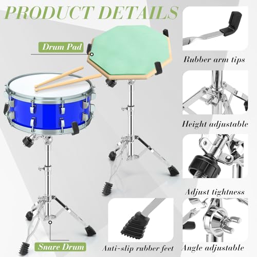 Adjustable Double-Braced Snare Drum Stand Set
