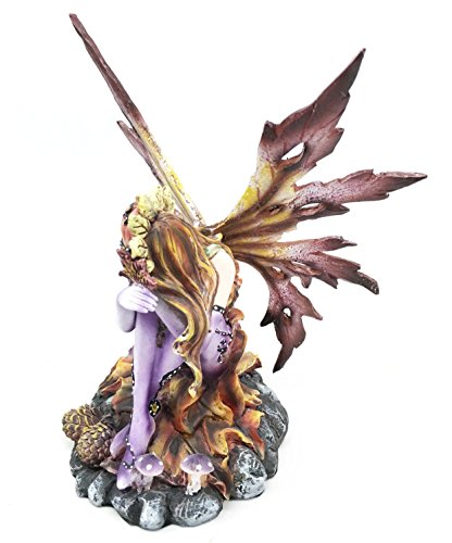 Purple Fairy Sitting Collectible Figurine by George S. Chen