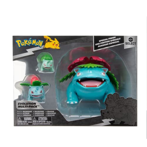 Pokémon Evolution 3 Pack: Bulbasaur, Ivysaur, Venusaur Figures