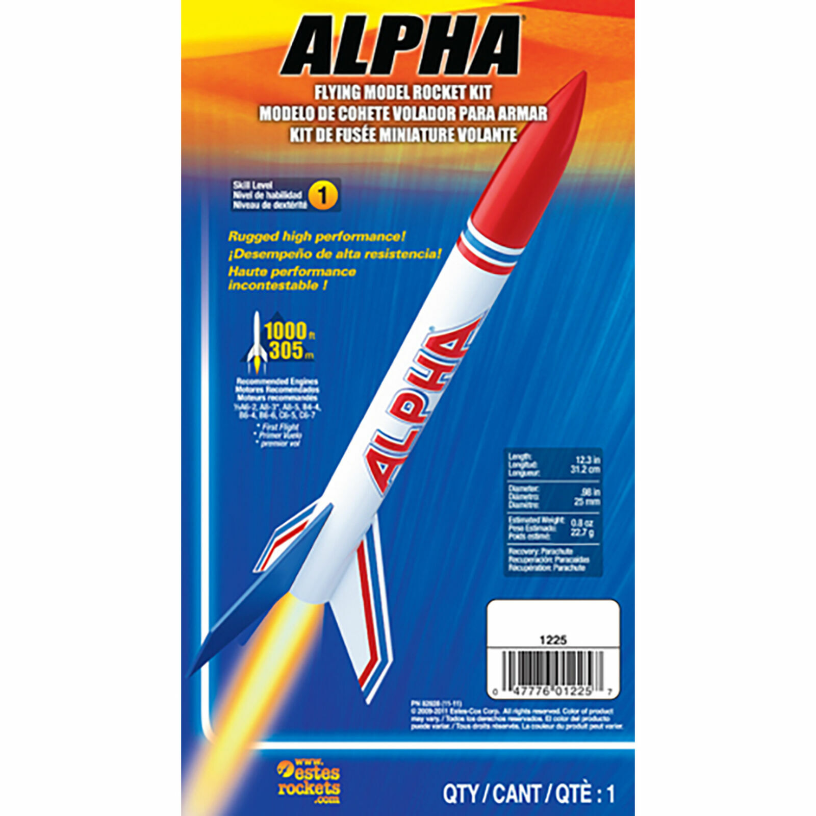 Estes Alpha Rocket Set - Trio Colored