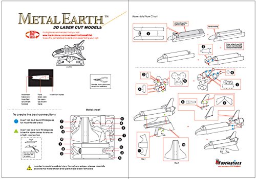 Metal Earth Space Shuttle Atlantis Model Kit