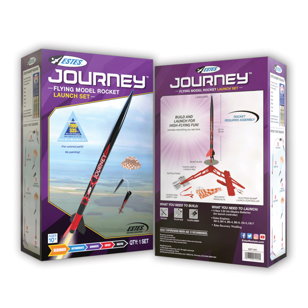 Estes 1441 Journey Rocket Launch Set, Beginner Skill Level