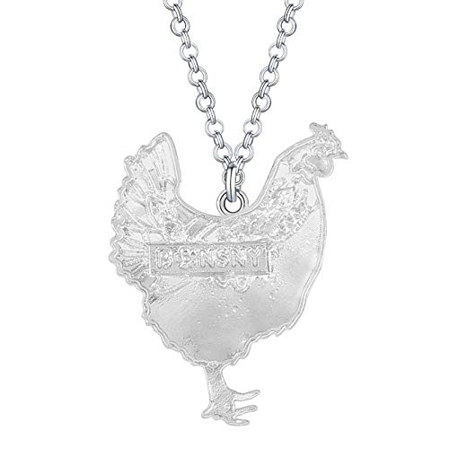 Colorful Chicken Pendant Necklace for Women and Girls