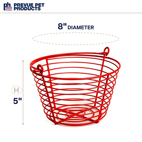 Prevue 8" Red Egg Basket for Chickens