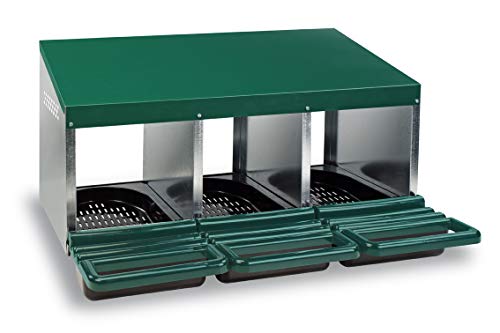 3 Compartment Roll Out Nesting Box for Chickens