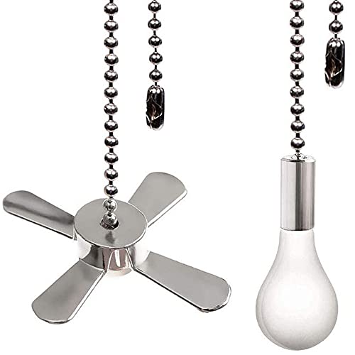 Decorative Ceiling Fan Pull Chain Set - Nickel