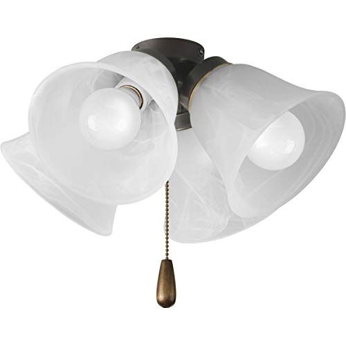 Antique Bronze Progress Lighting Fan Light Kit P2643-20WB