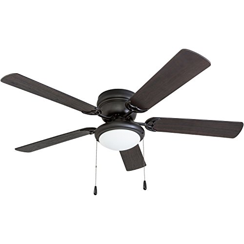 Matte Black West Hill 52" Ceiling Fan with Light