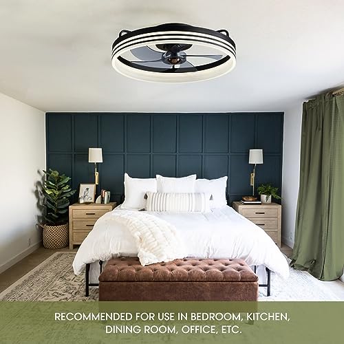 Smart Low Profile Ceiling Fan with Lights and Remote