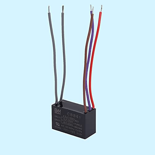 Podoy 5-Wire Ceiling Fan Capacitor (2 Pack)