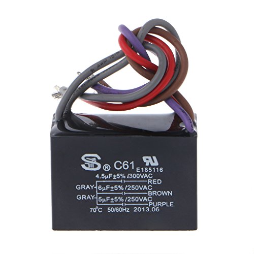 Ceiling Fan Capacitor 4.5uf+6uf+5uf 250V