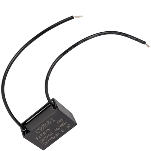 Canamax 5uF Ceiling Fan Capacitor - 2-Wire 250V