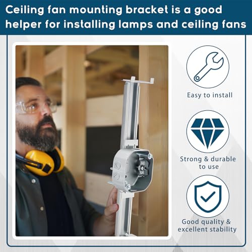 Tandefio Adjustable Ceiling Fan Mounting Bracket 2 Pcs