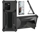 Aroepurt Black Phone Case with Screen Protector