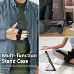 Aroepurt Black Phone Case with Screen Protector