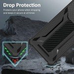 Aroepurt Black Phone Case with Screen Protector