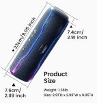 Waterproof Bluetooth Speaker with Colorful Lights