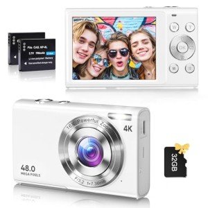 4K Vlogging Camera with Autofocus & 32GB Card
