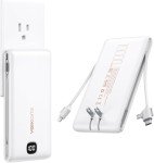 VEEKTOMX 10000mAh Portable Power Bank with Cables