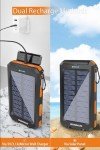 WONGKUO 36800mAh Solar Power Bank with Fast Charging