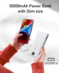 VEEKTOMX 10000mAh Portable Power Bank with Cables