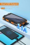 WONGKUO 36800mAh Solar Power Bank with Fast Charging