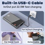 20000mAh Portable Power Bank with Fast Charging Cable