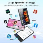 10-Inch Android Tablet with Keyboard and Accessories