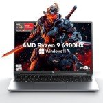 KAIGERR 2025 Gaming Laptop with Ryzen 9 CPU