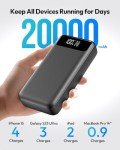 ADDTOP 65W Power Bank 20000mAh Fast Charger