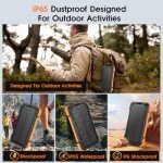 Solar Power Bank with 49800mAh Fast Charging