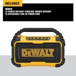 DEWALT 20V MAX Bluetooth Jobsite Speaker