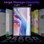 12" Android 14 Tablet with 256GB Storage
