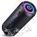 IPX7 Waterproof Bluetooth Speaker with RGB Lights