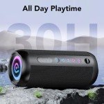 IPX7 Waterproof Bluetooth Speaker with RGB Lights