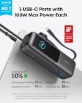 Anker 25,000mAh Power Bank with Triple USB-C Ports