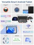 10-Inch Android Tablet with Stereo Speaker Dock