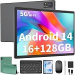 10-Inch Android Tablet with Keyboard & Accessories