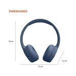 JBL Tune 670NC Wireless On-Ear Headphones - Blue