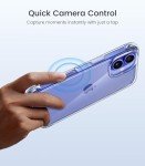 Mkeke Slim Clear iPhone 16 Case with Drop Protection